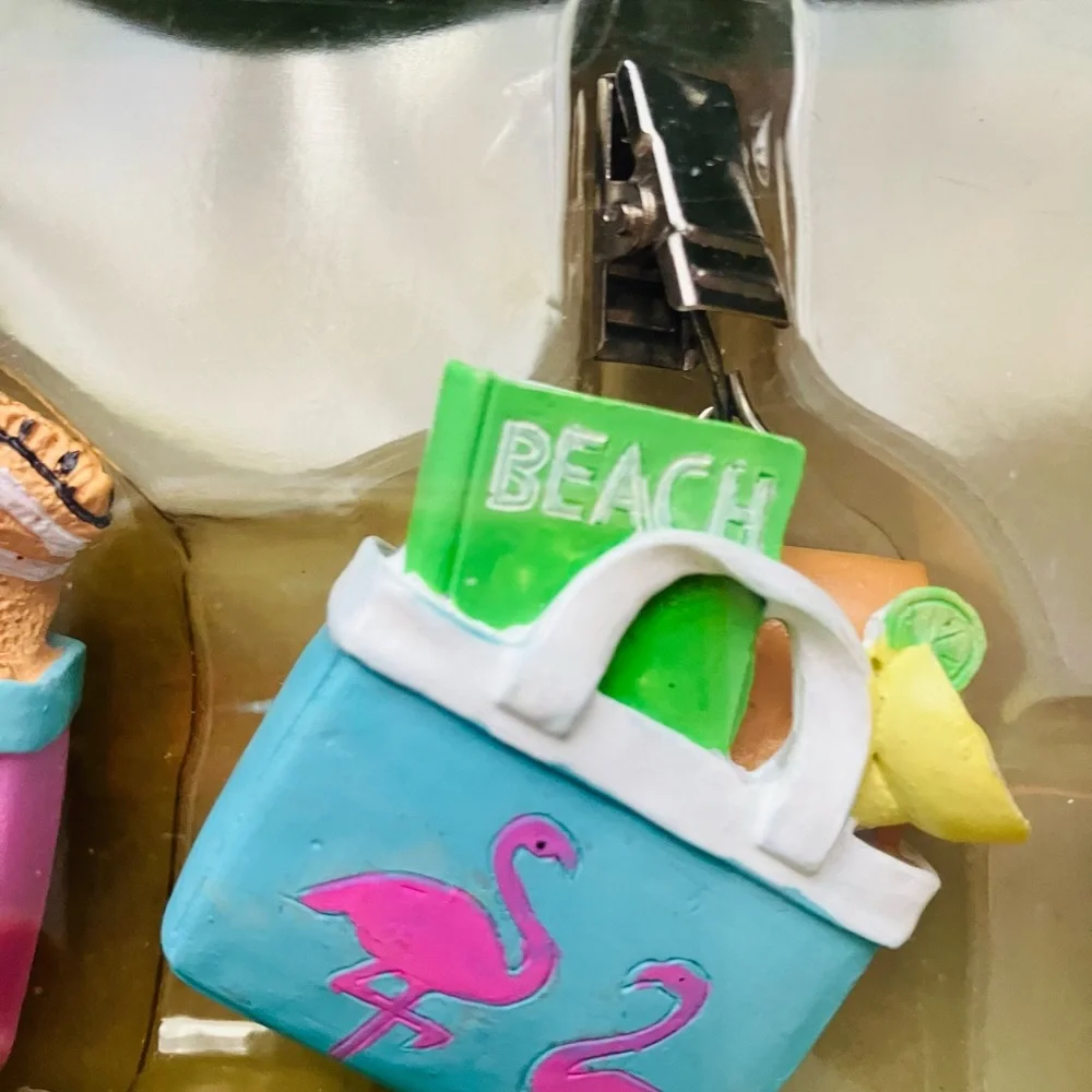 BEACH BAG TABLECLOTH WEIGHTS (4) BY BOSTON TRADING CORP 2007 - UNUSED-NWT-